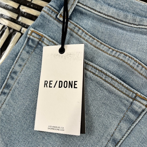 NWT. RE/DONE Originals High Rise Ankle Crop Stretch in Mid 90s Wash. Size 26 - Picture 7 of 11